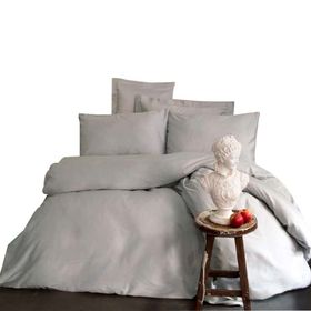 Issimo Home Pamuk Saten Simply Gri Çift Kişilik Nevresim Takımı