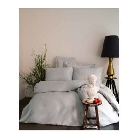 Issimo Home Pamuk Saten Simply Gri Çift Kişilik Nevresim Takımı