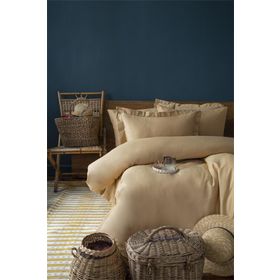 Issimo Home Simply Hardal Çift Kişilik Pamuk Saten Nevresim Takımı