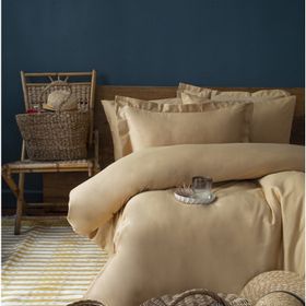 Issimo Home Simply Hardal Çift Kişilik Pamuk Saten Nevresim Takımı
