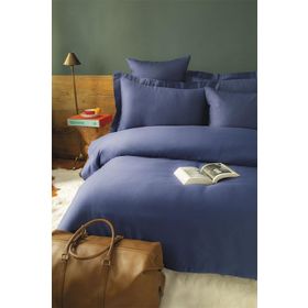 Issimo Home Simply Lacivert King Size Pamuk Saten Nevresim Takımı