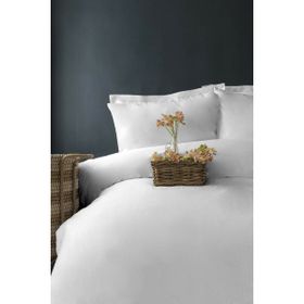 İssimo Pure White 300 TC Saten Çift Kişilik Nevresim Takımı