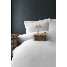 İssimo Pure White 300 TC Saten Çift Kişilik Nevresim Takımı