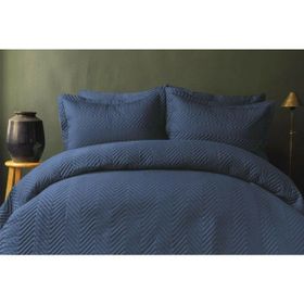 Issimo Simply Çift Kişilik Lacivert Yatak Örtüsü Seti