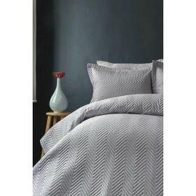 Issimo Simply Tek Kişilik Gri Yatak Örtüsü Seti