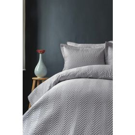 Issimo Simply Tek Kişilik Gri Yatak Örtüsü Seti