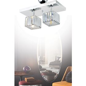 İstanbul Avize Lara Caka 2'li Krom K-01 Avize
