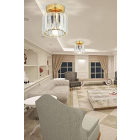İstanbul Avize Plafonyer Gold Y-10 Kristal Taşlı Avize