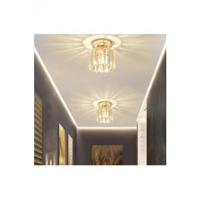 İstanbul Avize Plafonyer Tavan Gold Tekli Kristal Avize