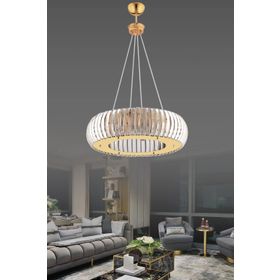 İstanbul Avize Venüs Gold 50 cm Kristal Taşlı Avize
