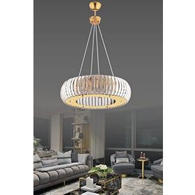 İstanbul Avize Venüs Gold 50 cm Kristal Taşlı Avize