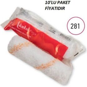 İstanbul Fırça 10 cm Polyemid Parmak Rulo Yedeği 10'lu Paket