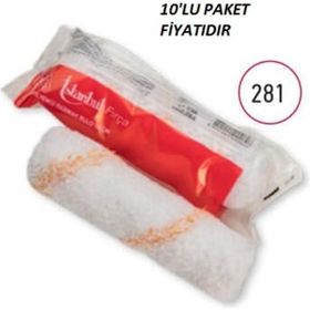 İstanbul Fırça 10 cm Polyemid Parmak Rulo Yedeği 10'lu Paket