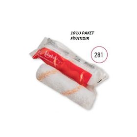 İstanbul Fırça 10 cm Polyemid Parmak Rulo Yedeği 10'lu Paket