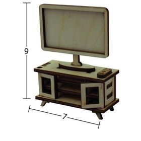 İstanbul Hobi 5731974 İstanbul Hobi Ahşap Minyatür TV ve TV Ünitesi