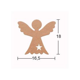 İstanbul Hobi 5753386 18 mm H117 Ahşap Melek -