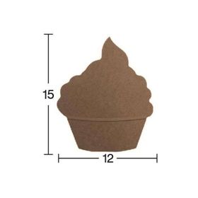 İstanbul Hobi 5753396 18 mm H75 Ahşap Cup Cake