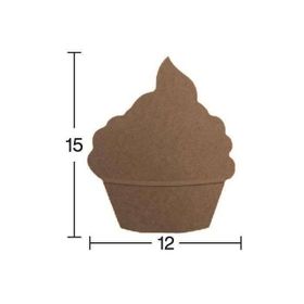 İstanbul Hobi 5753396 18 mm H75 Ahşap Cup Cake