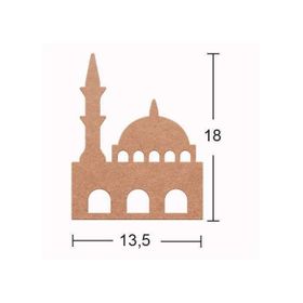 İstanbul Hobi 5753397 18 mm H155 Ahşap Camii