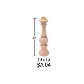 İstanbul Hobi 5758946 25 cm ŞA04 Ahşap Şamdan
