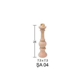 İstanbul Hobi 5758946 25 cm ŞA04 Ahşap Şamdan