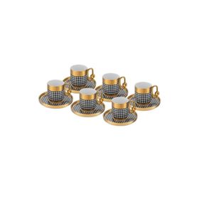 İstanbul Porselen Hüma 6'lı Kahve Fincan Takımı