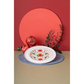 İstanbul Porselen Nar Fine Bone Mavi 27 CM Servis Tabağı
