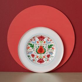 İstanbul Porselen Nar Fine Bone Mavi 27 CM Servis Tabağı