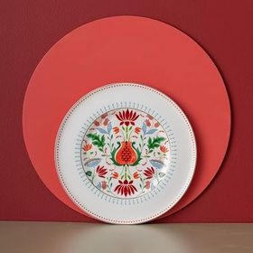 İstanbul Porselen Nar Fine Bone Mavi 27 CM Servis Tabağı