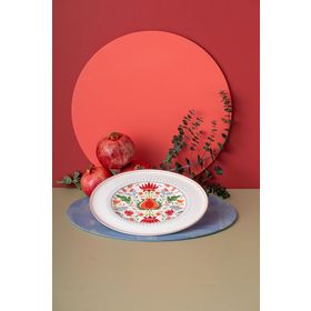 İstanbul Porselen Nar Fine Bone Mavi 27 CM Servis Tabağı