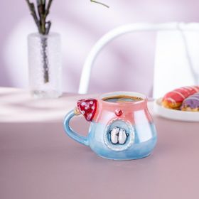 İstanbul Porselen Penguen 400 ml Mavi Kupa