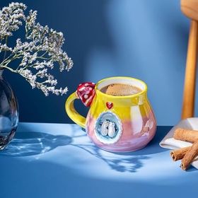 İstanbul Porselen Penguen 400 ml Mavi Kupa