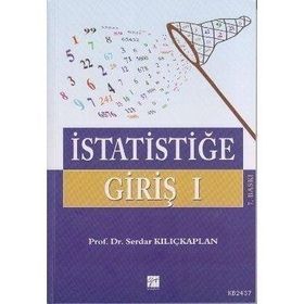 İSTATİSTİĞE GİRİŞ 1 - SERDAR KILIÇKAPLAN