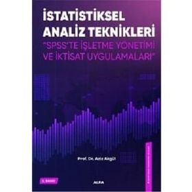İstatistiksel Analiz Teknikleri Aziz Akgül