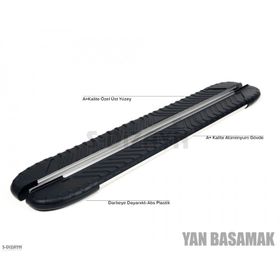 isuzu D-Max Gri 2007-2012 Bosphorus Yan Basamak