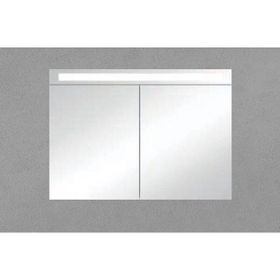 Isvea 100 cm M7 Ayna Kapaklı Kumlamalı Ledli Üst Dolap