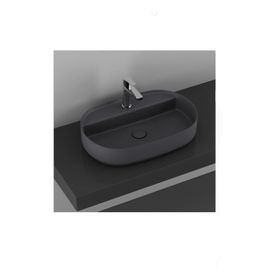 Isvea 10NF65060 Infinity 60 cm Antrasit Extra Batarya Delikli Tezgah Üstü Lavabo
