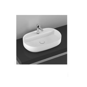 Isvea 10NF65060 Infinity 60 cm Beyaz Extra Dekorsuz Batarya Delikli Tezgah Üzeri Lavabo