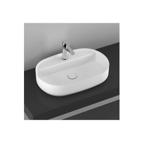 Isvea 10NF65060 Infinity 60 cm Beyaz Extra Dekorsuz Batarya Delikli Tezgah Üzeri Lavabo