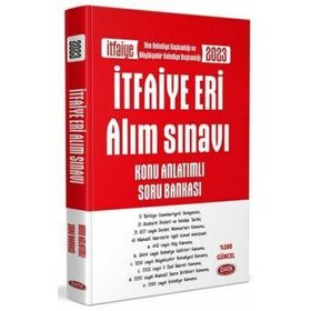 İtfaiye Eri Alım Sınavı Konu Anlatımlı Soru Bankası Data Yayınları