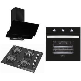 İtimat 6021-5031-7030 Siyah 3'lü Ankastre Set