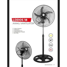 İtimat Lodos Salınım Kafa Siyah Vantilatör