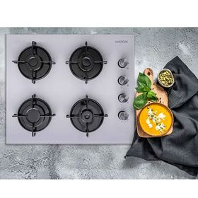 İtimat WO 1331 Cam Seramik Beyaz Doğalgaz Ocak
