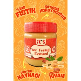 It's 360 gr Şekersiz Yer Fıstığı Ezmesi