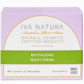 Iva Natura 50 ml Organik Canlandırıcı Limon Otu ve Ölmez Çiçek Otu Gece Kremi