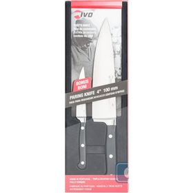 Ivo 2483 Dövme Çelik Şef + 2'li Soyma Bıçağı Setİ