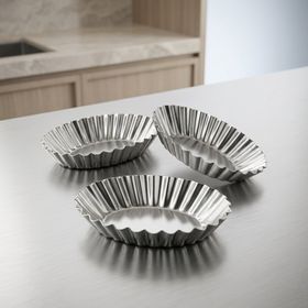Ivory 3'lü Oval Metal Tart ve Kurabiye Kalıbı Seti