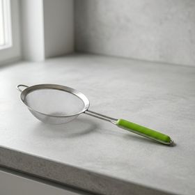Ivory Szg-226 18 cm Yeşil Plastik Saplı Çelik Süzgeç