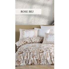 İyi Geceler İstanbul Fusion Rose Kahve Çift Kişilik Nevresim Takımı