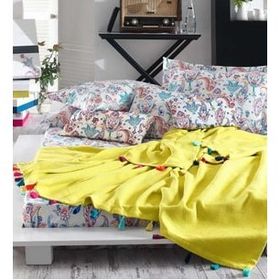 İyi Geceler İstanbul Up Style Sarı Tek Kişilik Pike Takımı